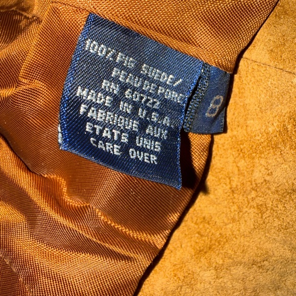 Burberry vintage brown suede vest Women’s size 8 - Picture 6 of 7